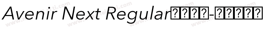Avenir Next Regular字体下载字体转换
